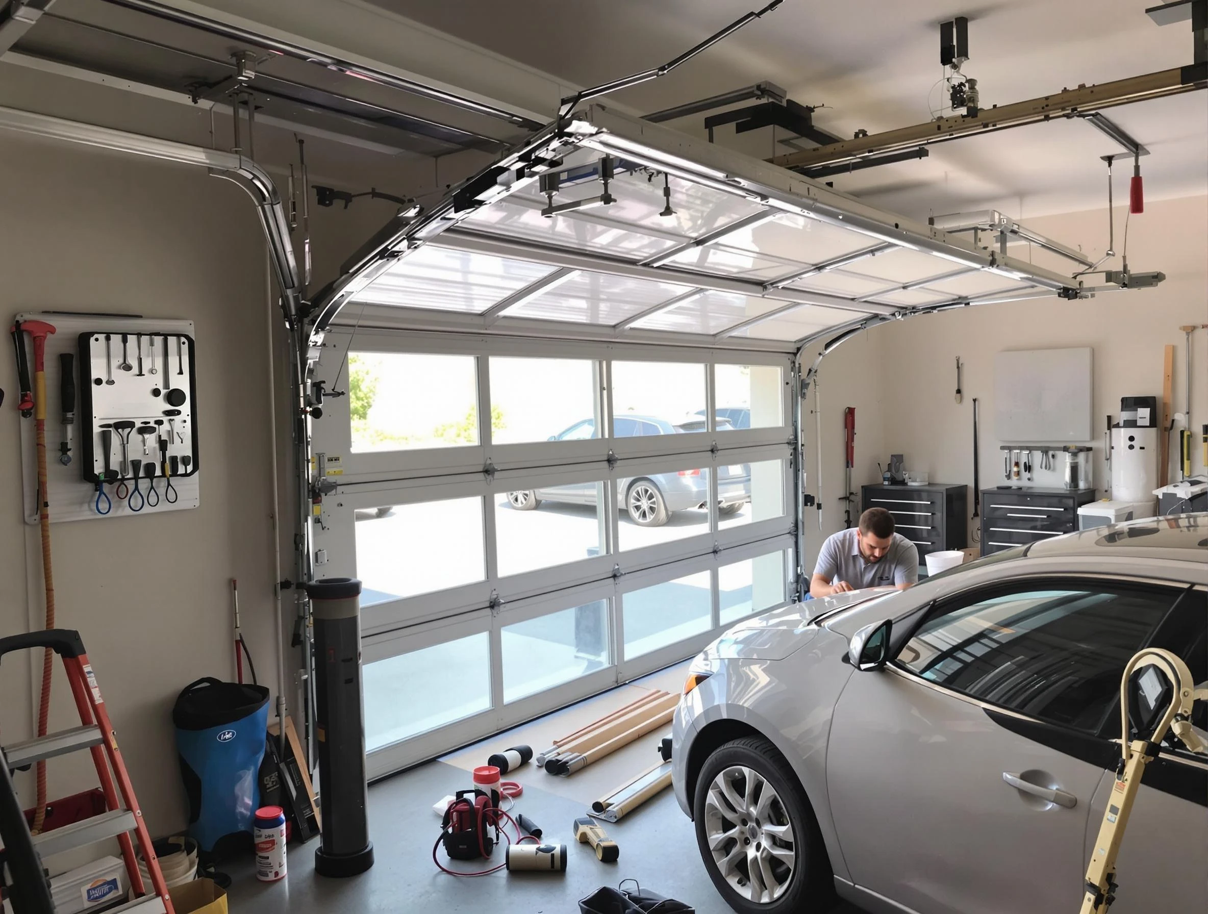 Garage door noise reduction service by Denver Garage Door Repair in Denver